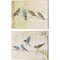 Birds Gathered On Wire - Paris Wall by Jean Plout 15" x 12" Canvas Wall Art (Set of 2)